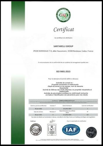 ISO 9001-0003- FR - IPSIDE BORDEAUX - 06-06-2022