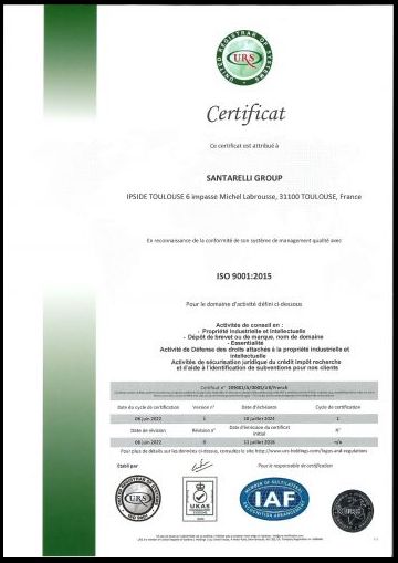 ISO 9001-0005- FR - IPSIDE TOULOUSE - 06-06-2022