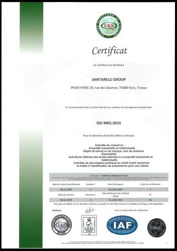 ISO 9001-0006- FR - IPSIDE PARIS - 06-06-2022