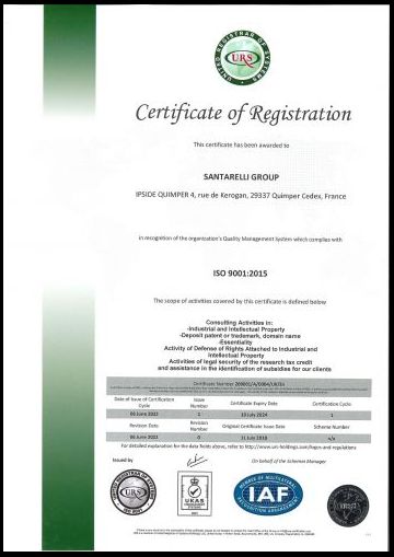 ISO 9001-0004- EN - IPSIDE QUIMPER - 06-06-2022